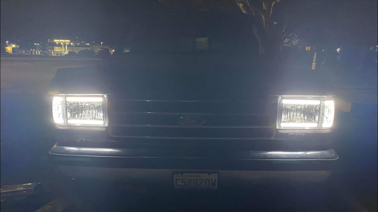 How to install LED C-Bar Daytime Running Lights on Ford F-Series & Bronco (1987-1996) FULL TUTORIAL
