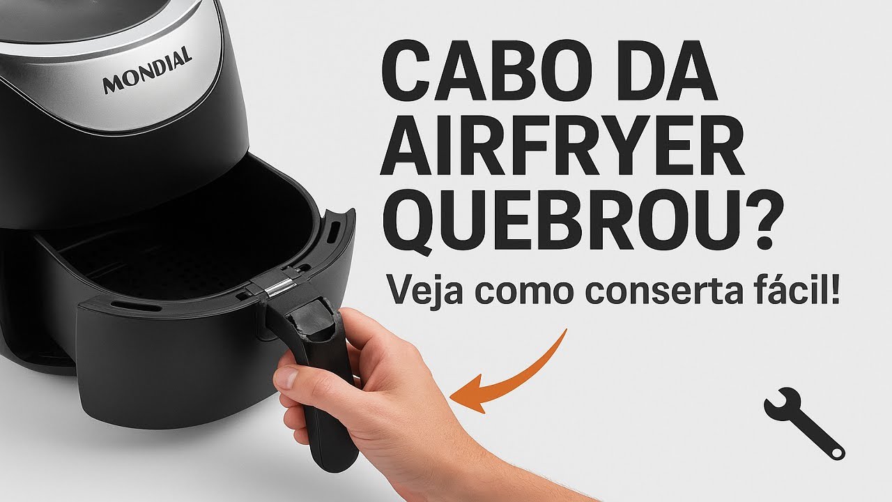 Como consertar cabo da Air Fryer? -- Rápido e fácil!
