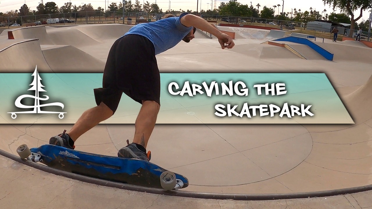 Cement Surfing Freestone Skatepark in Gilbert, Arizona | Skatepark Longboarding