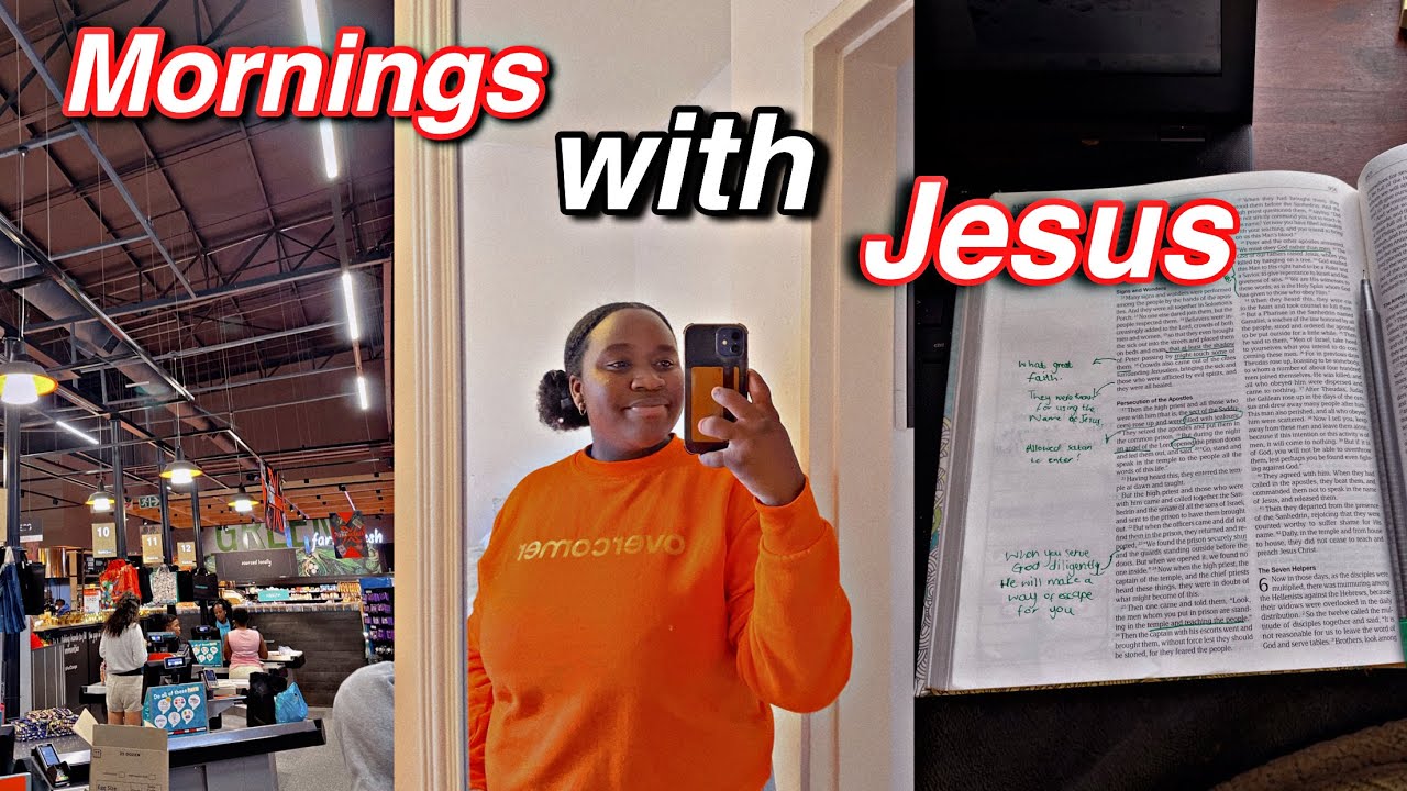 Mornings with Jesus Routine🤍☁️🕊️🌷||