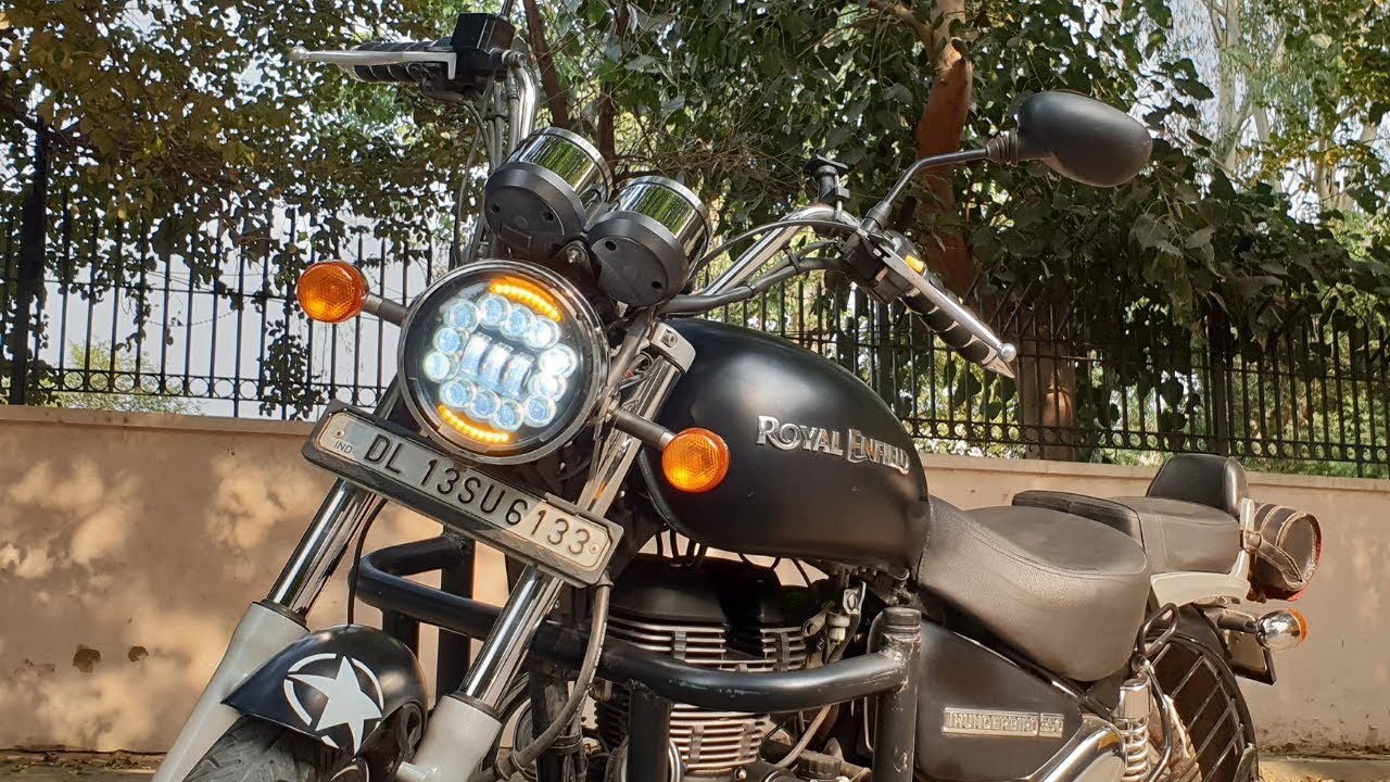 Harley Type Modifications on Royal Enfield Thunderbird 350 | Khajanchi Seats | Stylish LED Lights
