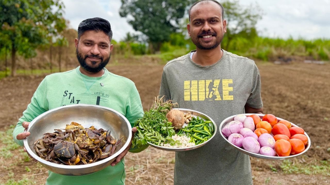 Jharkand Style Crab Curry Recipe | Village Cooking