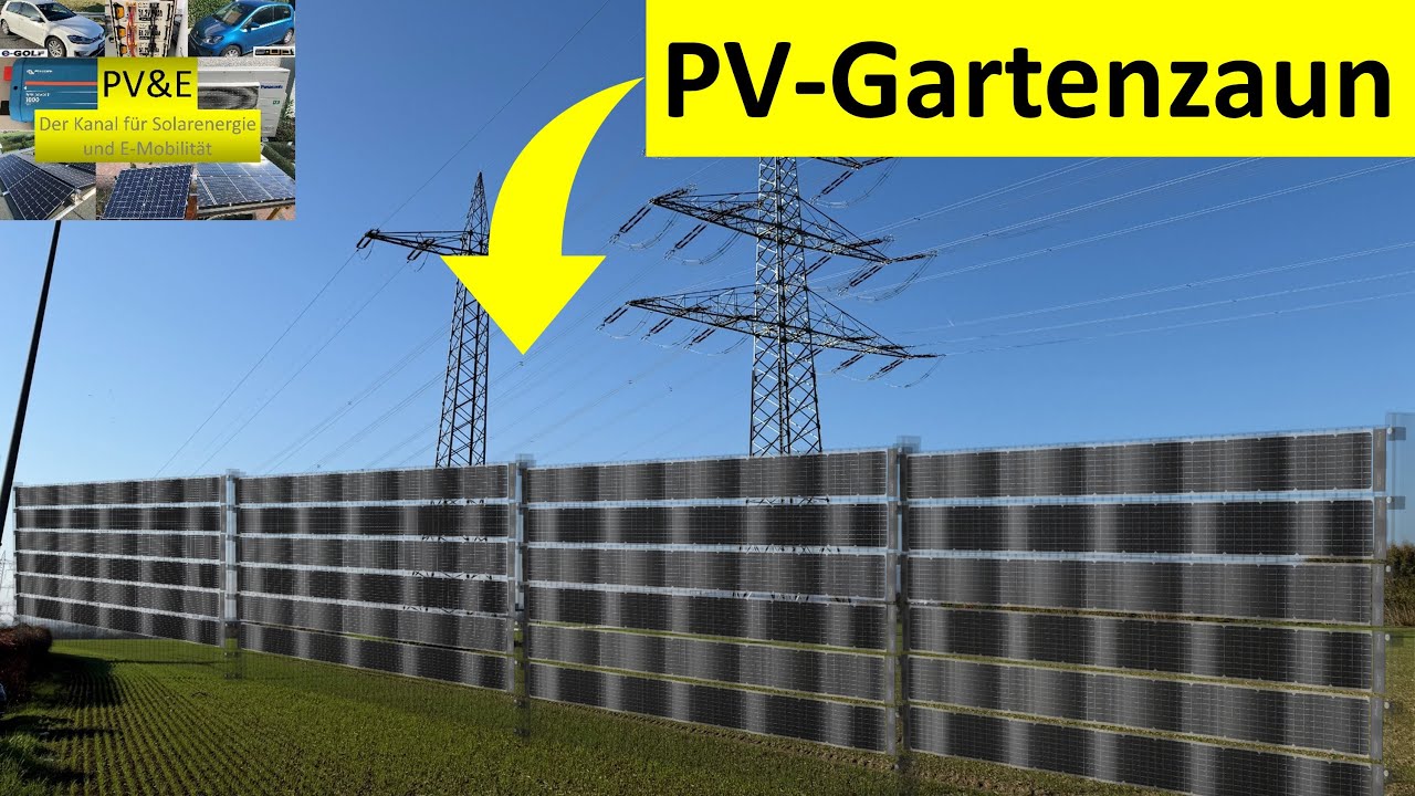 Sunbooster Vertical: Weltpremiere flexible Zaun-PV-Elemente für euren Gartenzaun