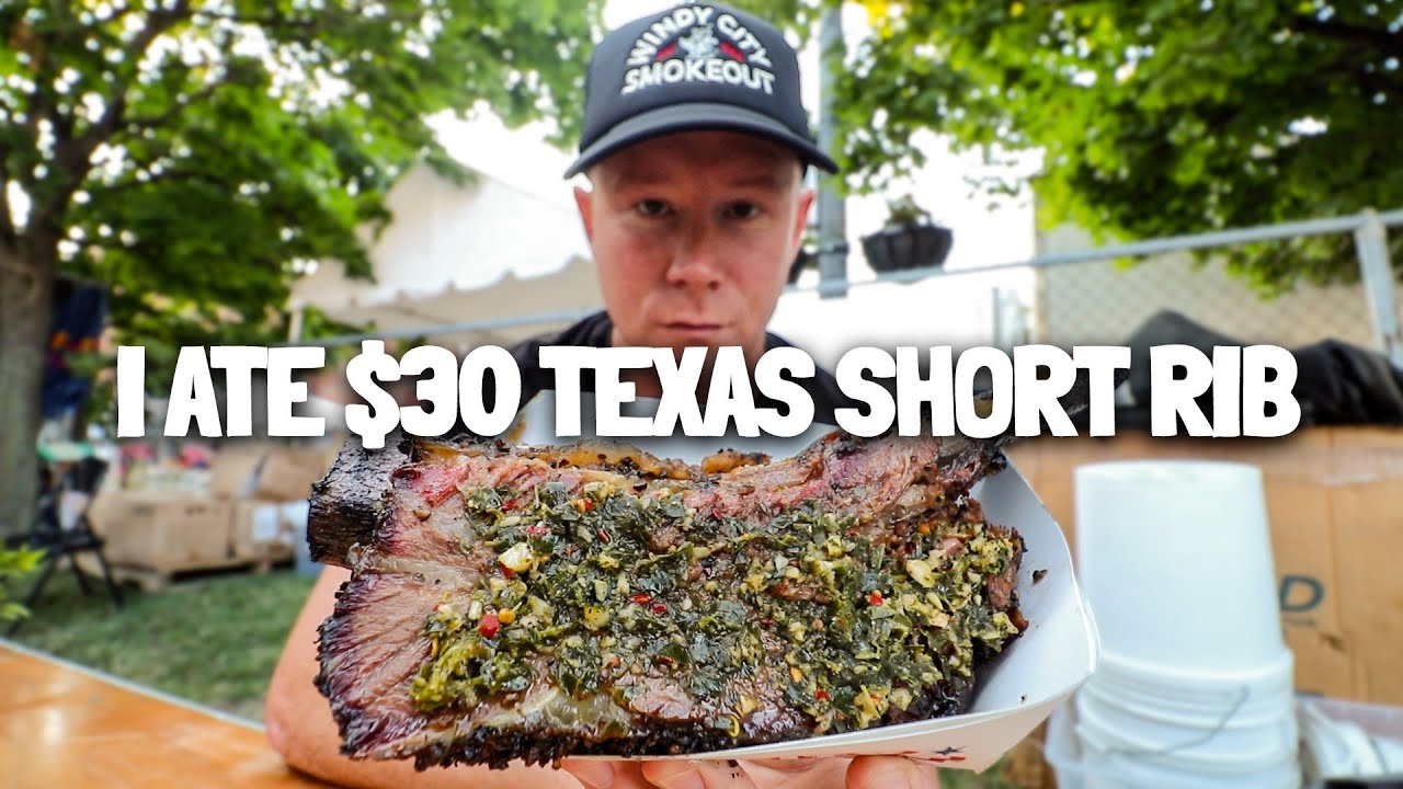 I ate $30 Texas-Style Jumbo Beef Ribs from San Antonio | 2M Smokehouse | Windy City Smokeout 🍖🔥