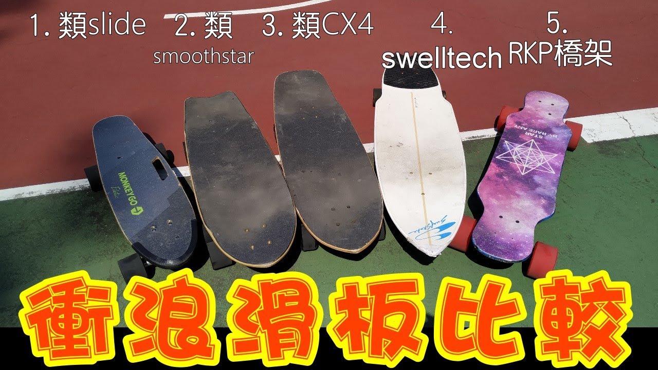 Surf-Skate 衝浪滑板比較