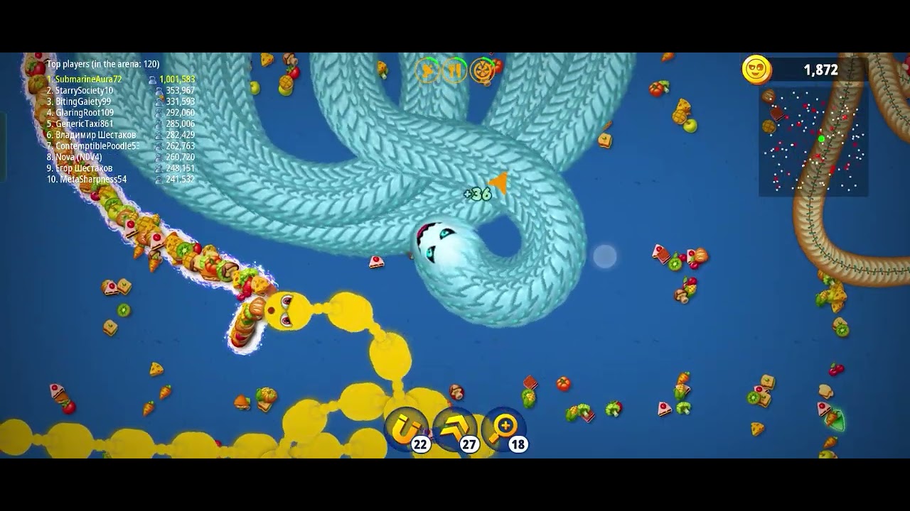 Wormszone playgame score 1 millon 🐍