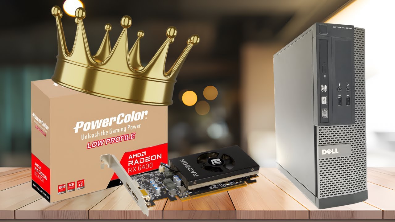 Установка RX 6400 low profile в Dell OptiPlex 3020 SFF