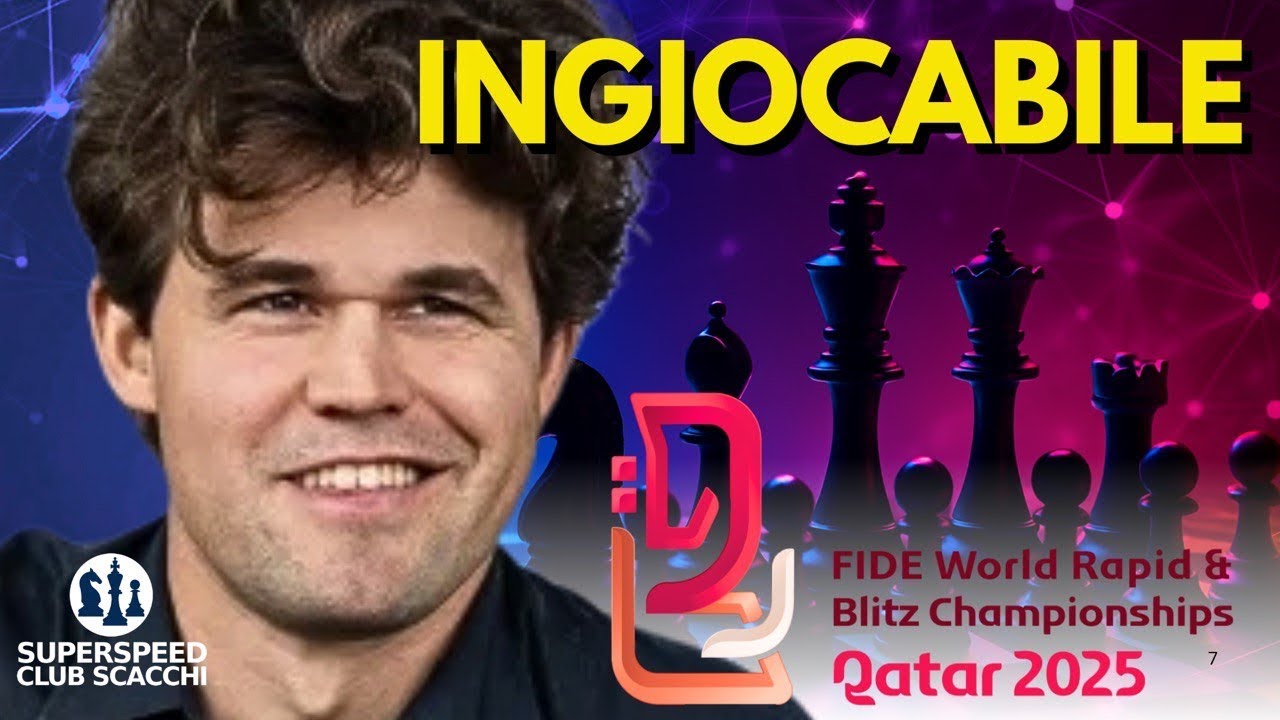 INGIOCABILE: CARLSEN ENTRA IN MODALITÀ DIO Al MONDIALE RAPID 2025