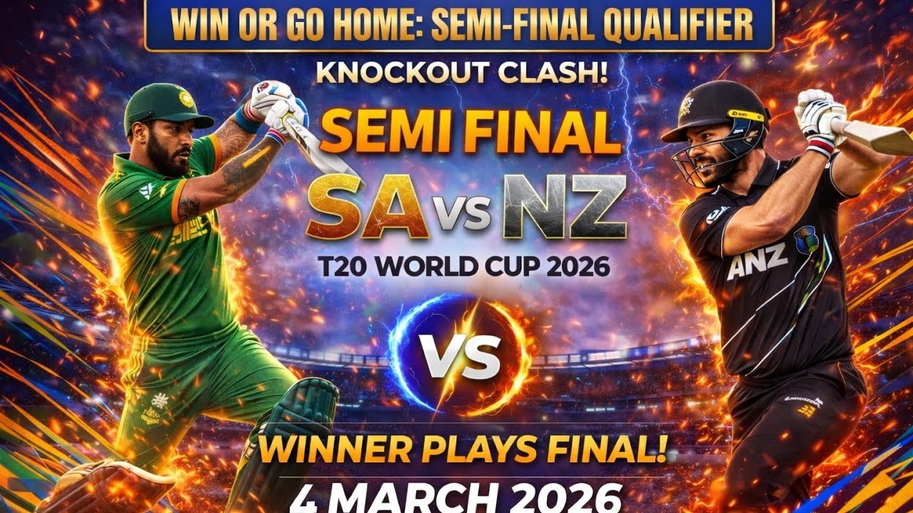 SA🇿🇦 vs NZ🇳🇿 | 1st Semi Final Thriller 💥 | T20 World Cup 2026 🏆 | ⚡🔥 Kaun jitega semifinal