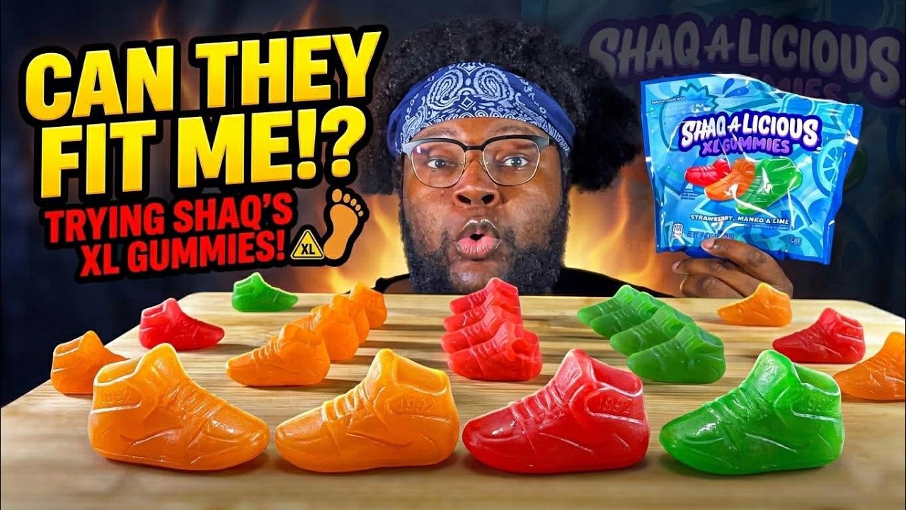 Trying Shaq’s Gummies for the Second Time ASMR (REVIEW)