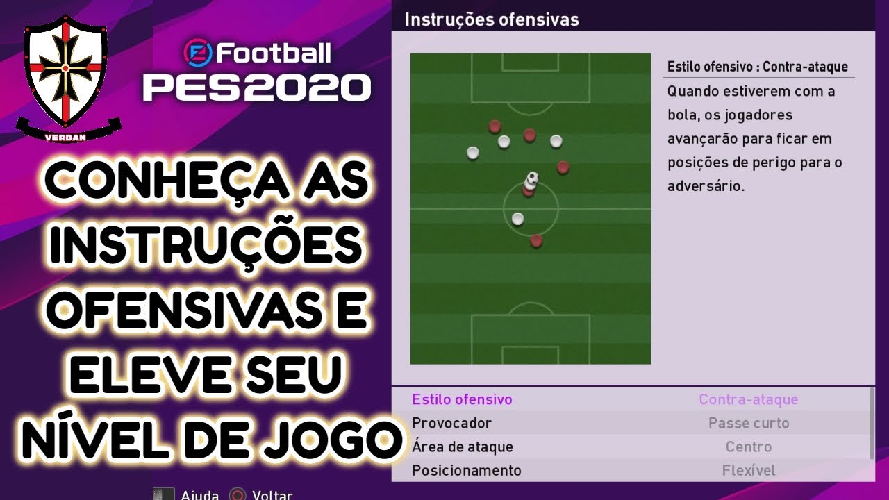TUTORIAIS DE INSTRUÇÕES! DICAS OFENSIVAS - PES 2020