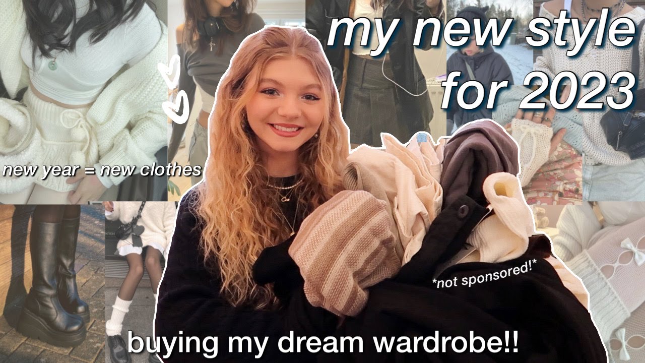 WINTER TRY-ON CLOTHING HAUL 2023: my DREAM wardrobe!! skirts, sweaters, shoes, & upgrading my style!