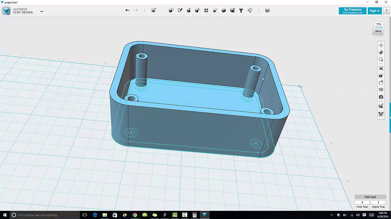 AutoDesk123D Design - Tutorial #2
