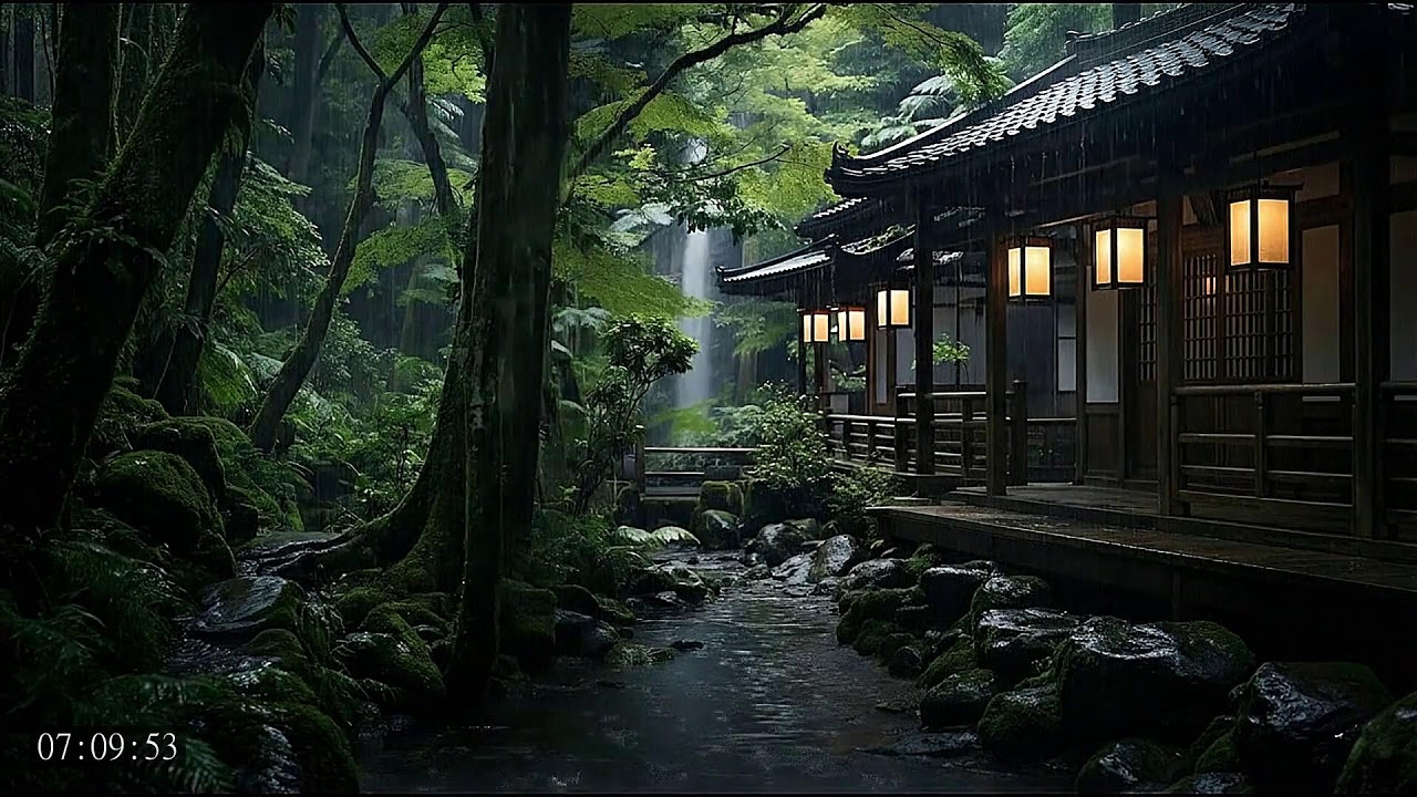 Healing Piano Sleep Music with Rain Sounds for Emotional Stability