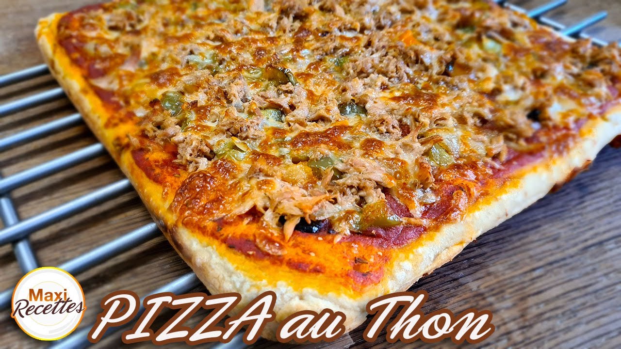 Pizza Thon Poivrons Oignon Mozzarella Recette Facile