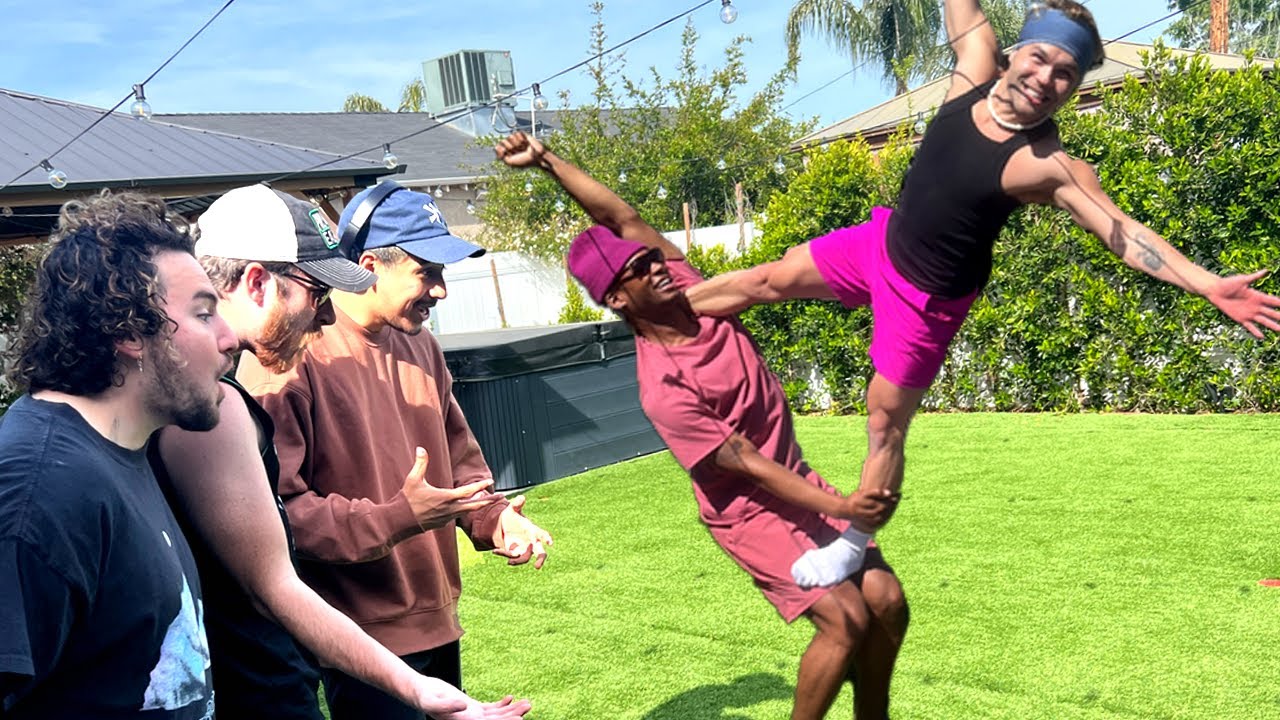 I Made My Friends Try AcroYoga for the First Time *Don't Try This at Home*