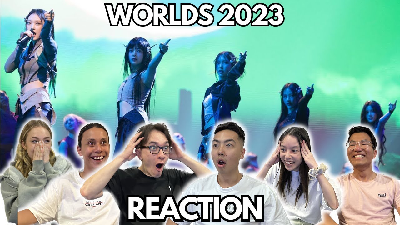 NEWJEANS & HEARTSTEEL!! Worlds 2023 Finals Opening Ceremony LIVE REACTION!!
