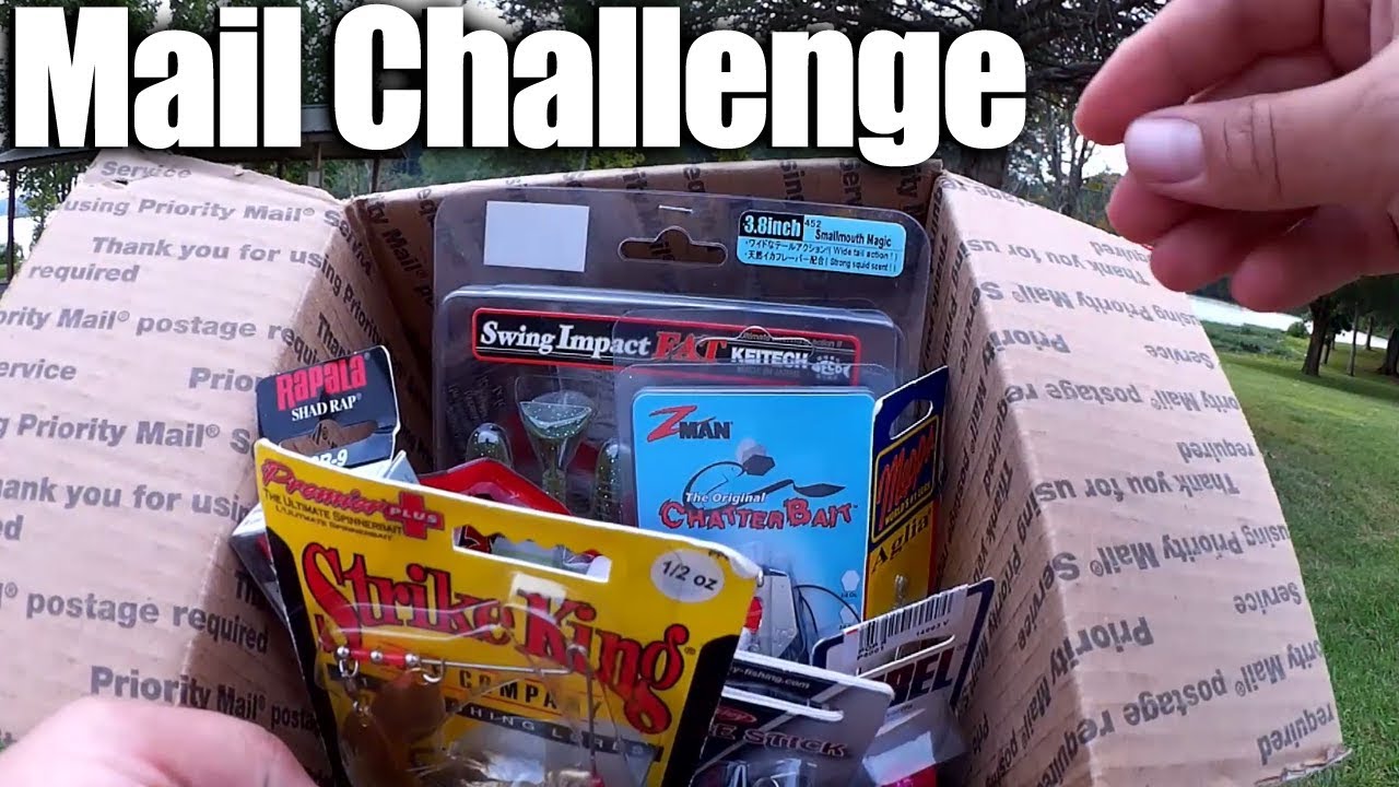 Bass Fishing with Lures Sent to Realistic Fishing - Mail Challenge