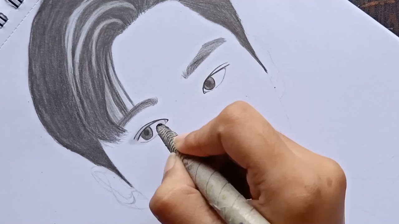 Sketching Song Kang | Korean Actor | Timelapse Sketch | Juzt Art