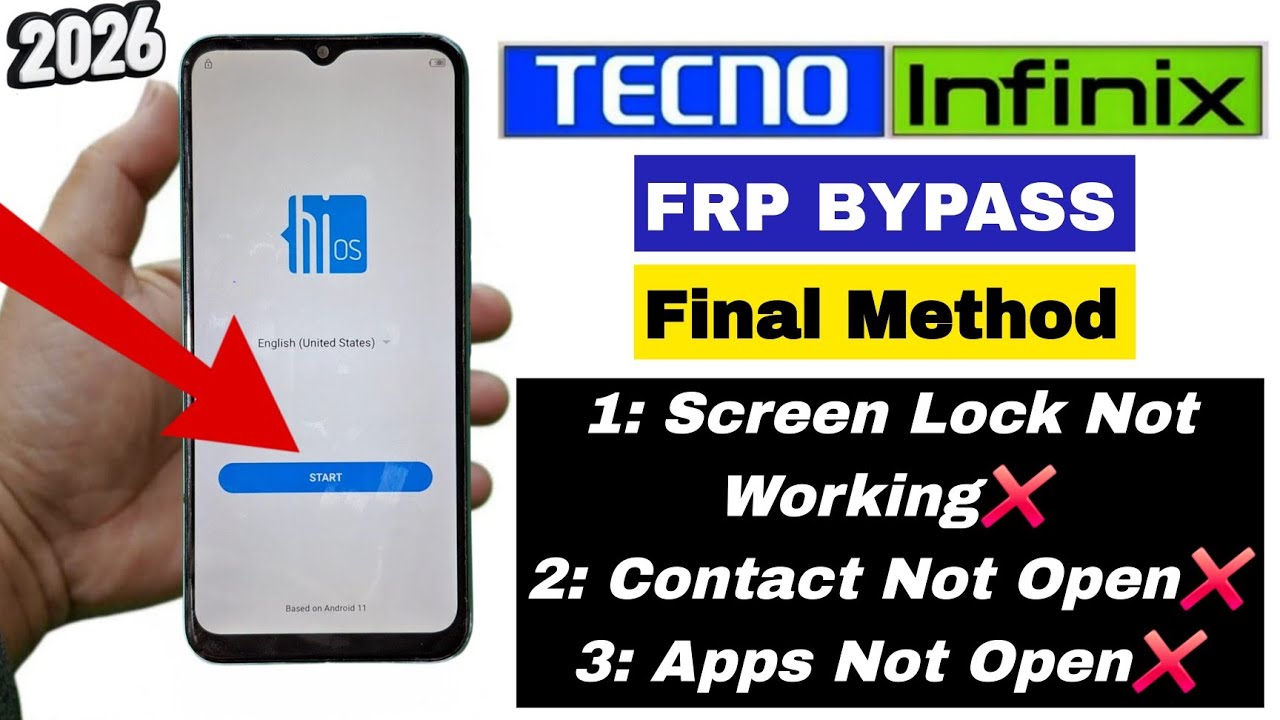 All Tecno | Infinix : GOOGLE/FRP BYPASS 2026 | 3 Working Methods Without PC | No XShare No Apps Open