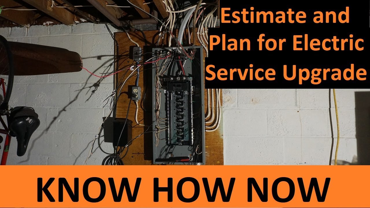 Electric Service Upgrade 200 Amp Estimate Cost and Plan For It.