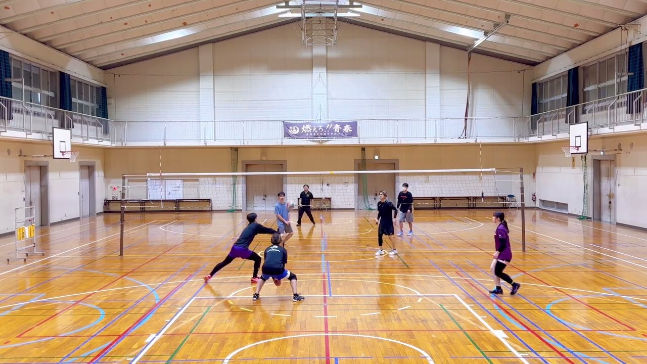 2026/1/5 volleyball 練習ゲーム③4対3(15点マッチ)