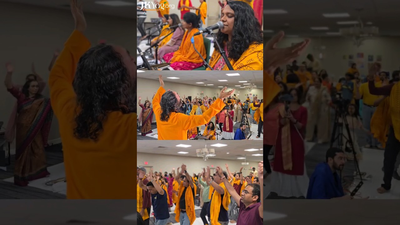 Hari Bol Sankirtan with Swami Mukundananda l West Coast Retreat  #shorts