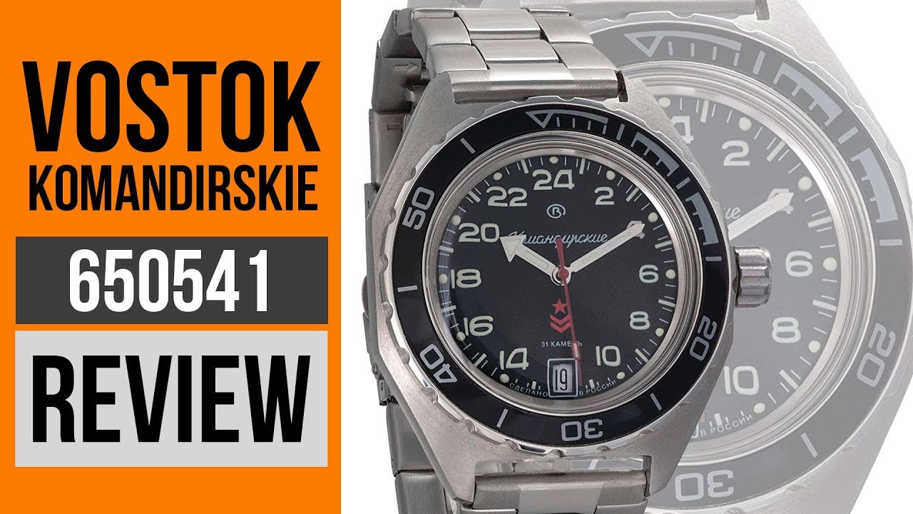 Vostok Komandirskie 650541 Russian 24 hours Military Automatic watch WR 200m Review