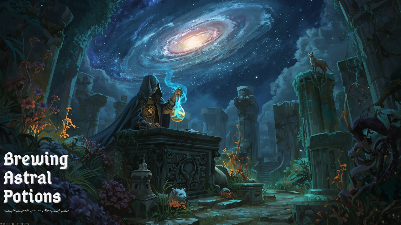 Brewing Astral Potions in the Alchemist Ruins 🌌 | Ethereal Music for Deep Focus