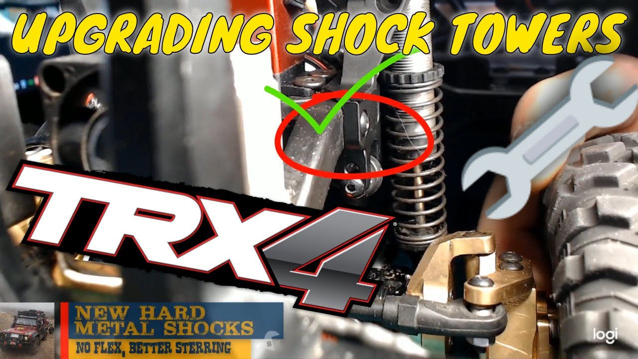 rc garage work | upgrading trx-4 to hard metal shock towers