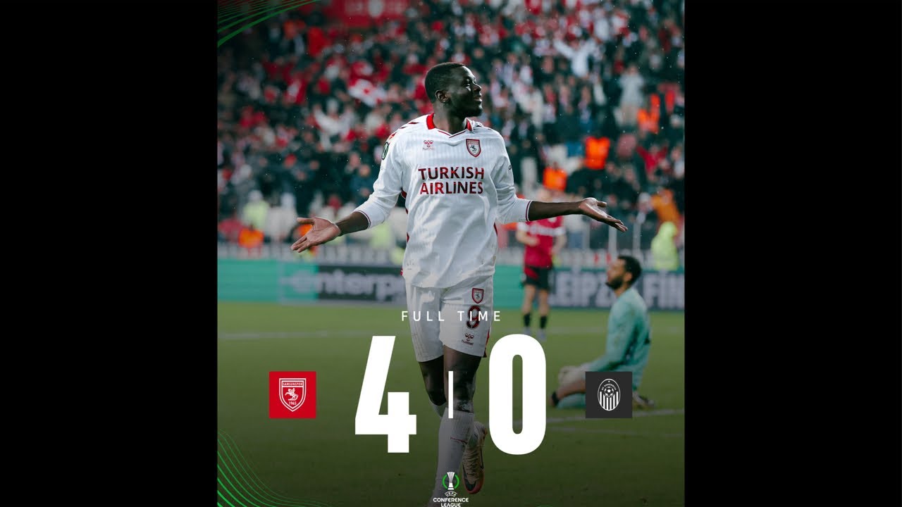 SAMSUNSPOR AVRUPAYI TİTRETTİ 4-0