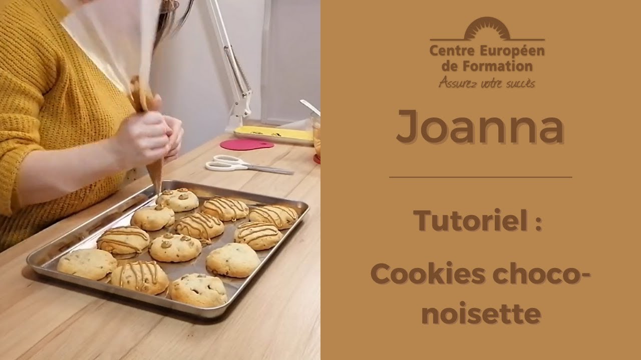 Tutoriel « cookies choco-noisette » : Joanna, élève en formation CAP Pâtissier au CEF !