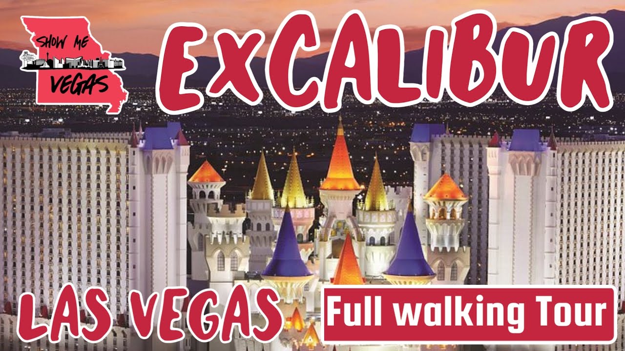 Excalibur Las Vegas - See it ALL in 15 minutes! - Full Walking Tour 2022 - Restaurants, Bars, More!