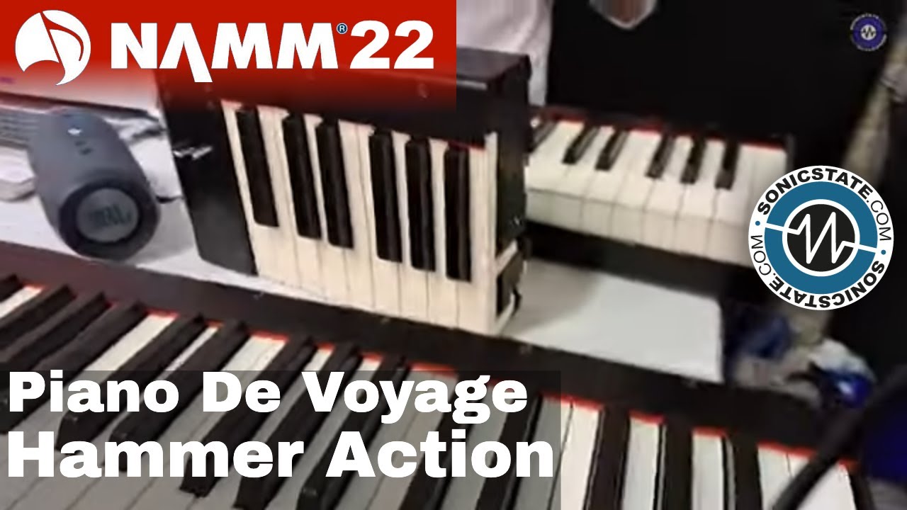 NAMM 22: Hammer Action Snap Together Travel Keyboard