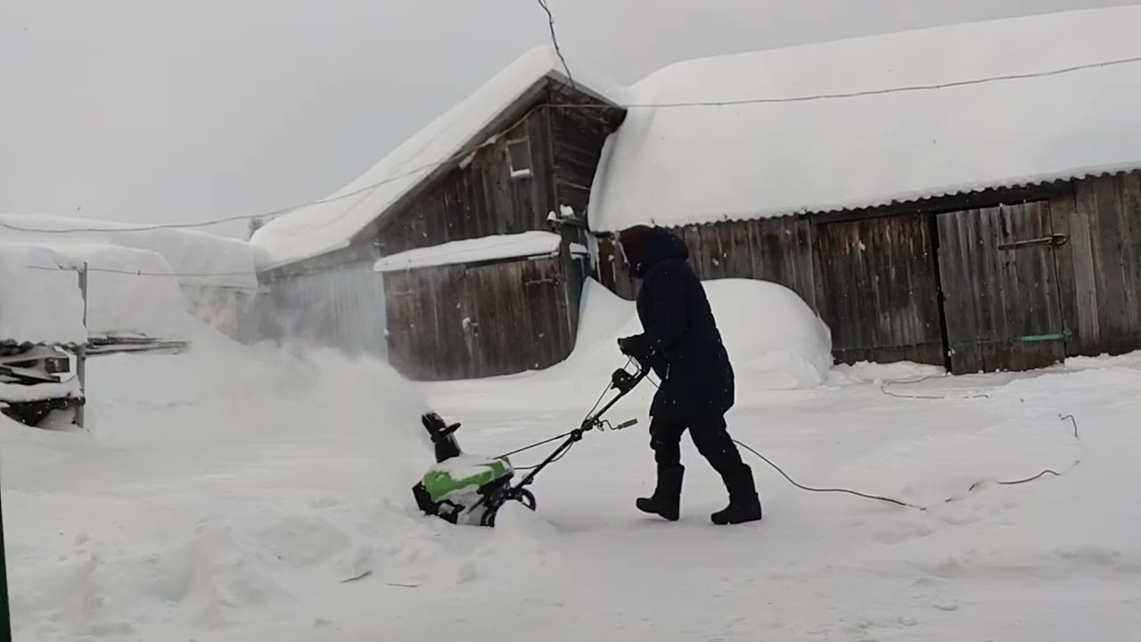 Влог я убираю снег ❄️ 10 02 2026  года