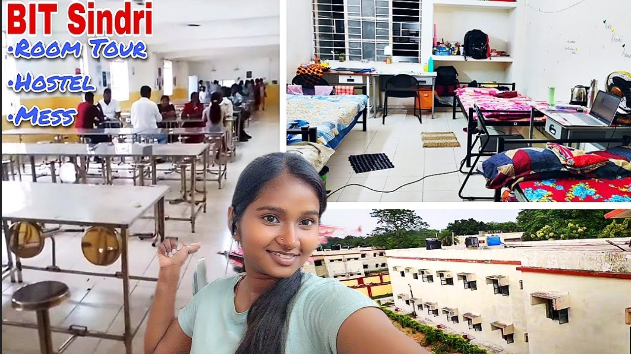 Bit Sindri Girls Hostel Tour ☺️✨ | My Hostel Room 😍/Mess/Bathroom/ Compound|