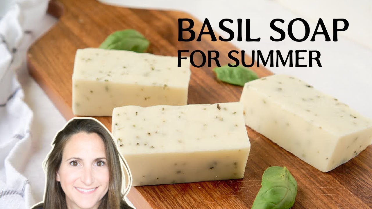 How to Make Basil Soap (Cold Process Tutorial)