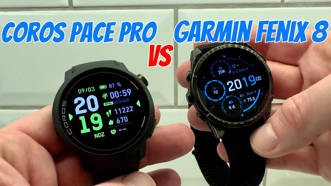 Coros Pace Pro vs Garmin Fenix 8 - piękny wyświetlacz 👌
