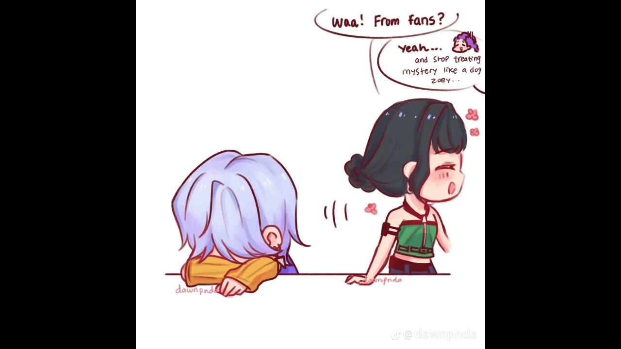🥰🥰 #zoey #mystery #kpopdemonhunters #sajaboys #huntrix #ship