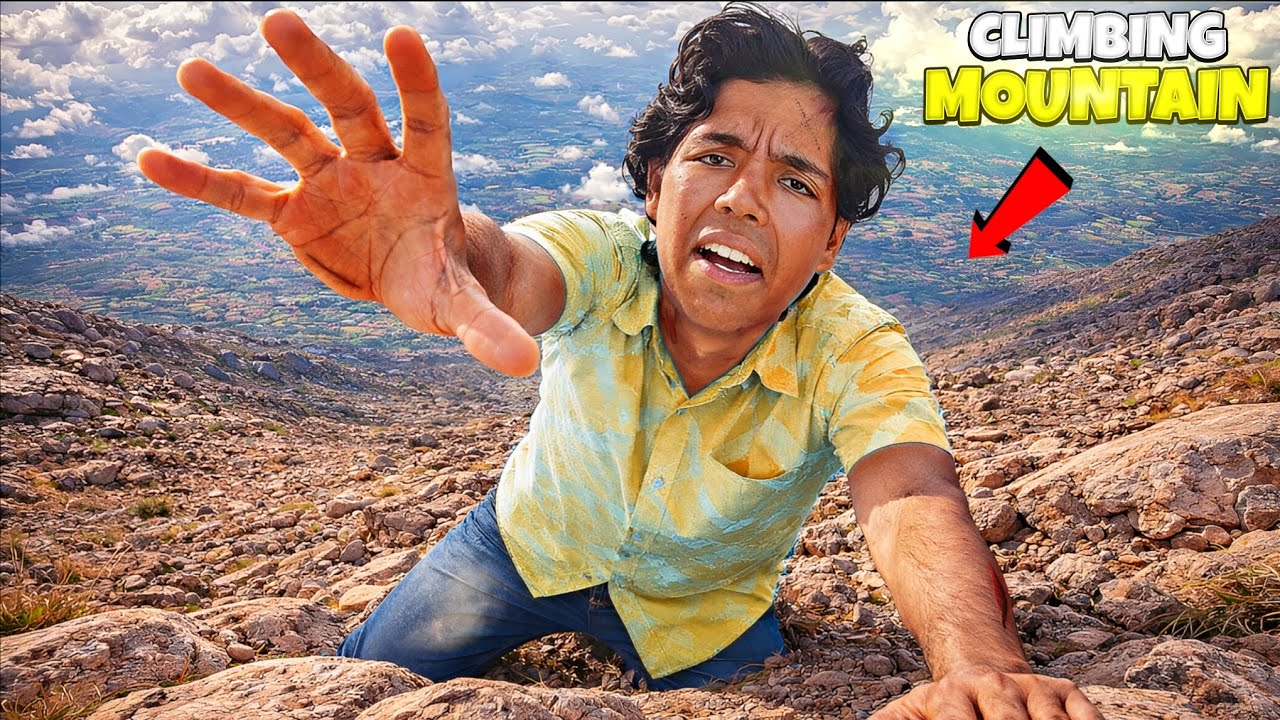 Climb The Mountain Challenge 😰 | Mountain Climbing में गिरते-गिरते बचा!