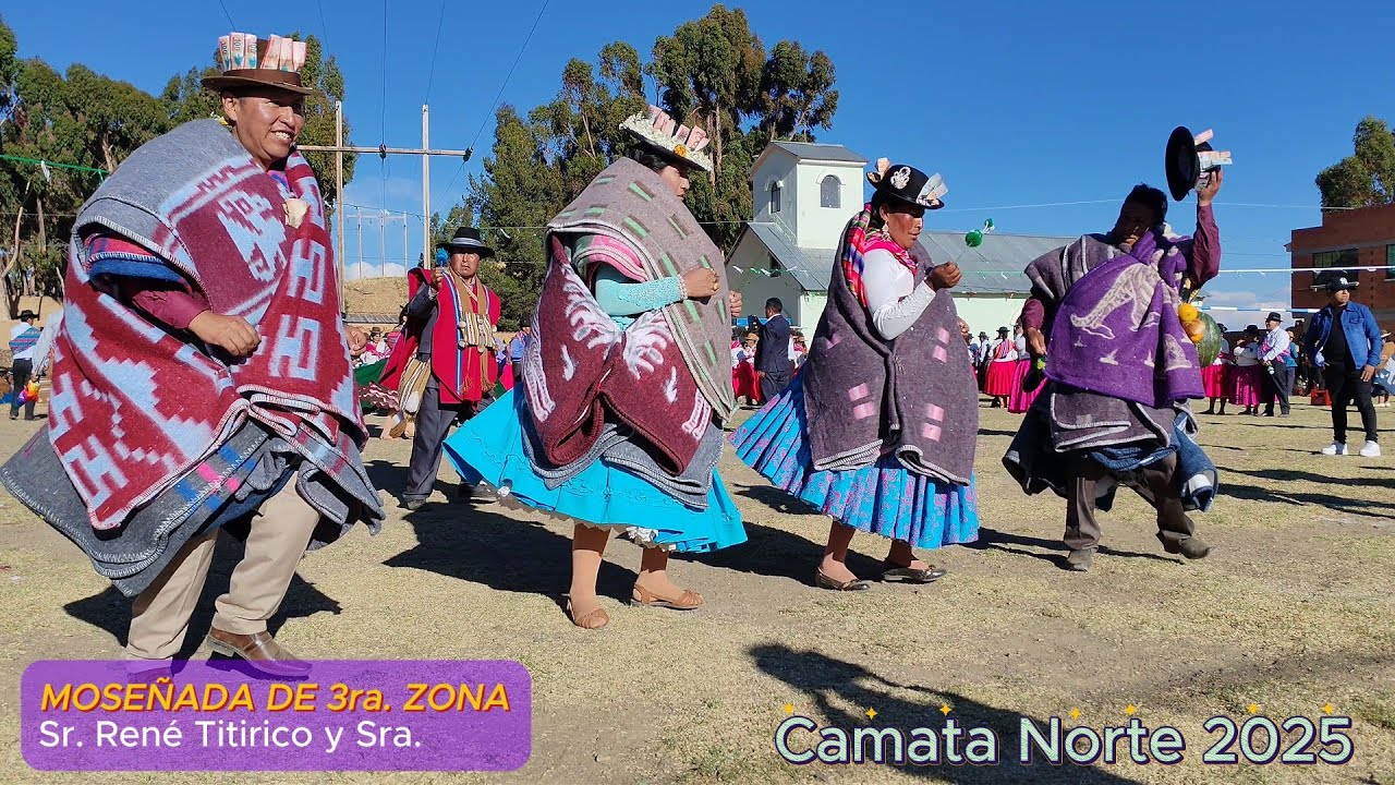 Costumbres y tradiciones: Linda presentación de la MOSEÑADA de 3ra. ZONA de Camata Norte 2025