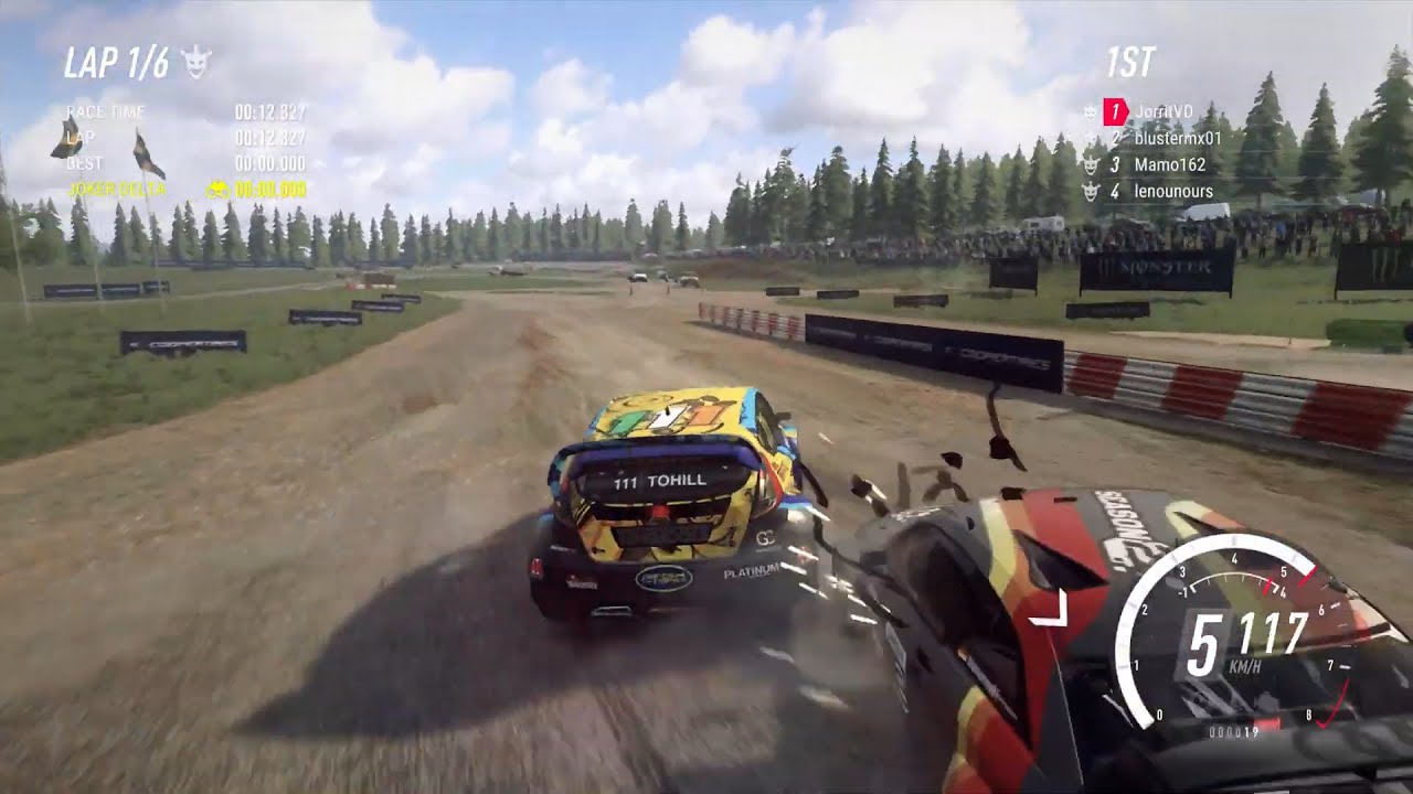 DiRT Rally 2.0 - Online Rallycross at H&ouml;ljes (Semi-Final / Ford Fiesta RX MK7 / gameplay)