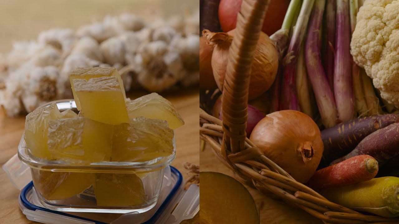 Colágeno concentrado casero y calditos naturales de verduras