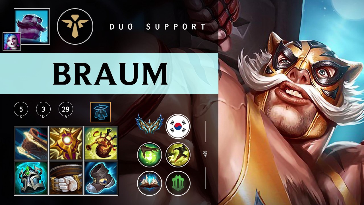 Braum Support vs Leona - KR Challenger Patch 26.04