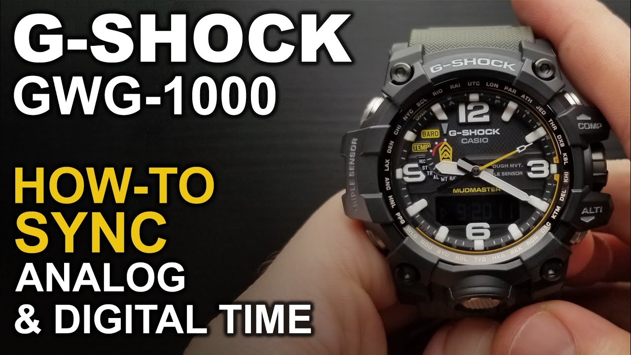 Gshock Mudmaster GWG-1000 - Adjusting watch hands - Module 5463
