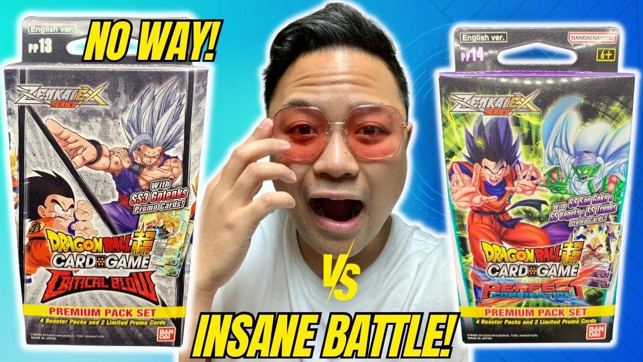 INSANE! Critical Blow vs Perfect Combination Dragon Ball Super Premium Pack Battle!