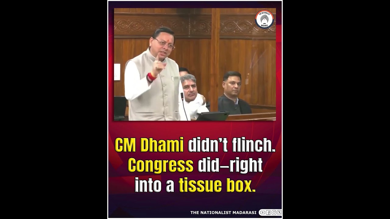 CM Dhami didn&rsquo;t flinch. Congress did&mdash;right into a tissue box.