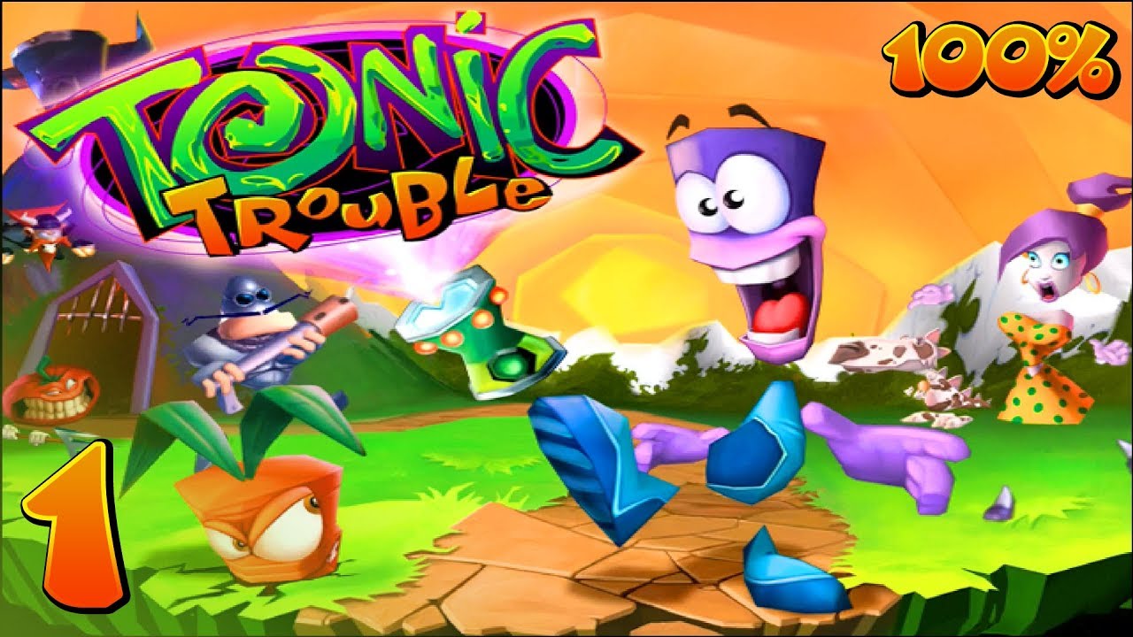 Tonic Trouble (PC) - 1080p60 HD (100%) Walkthrough Episode 1 - Ski Slope