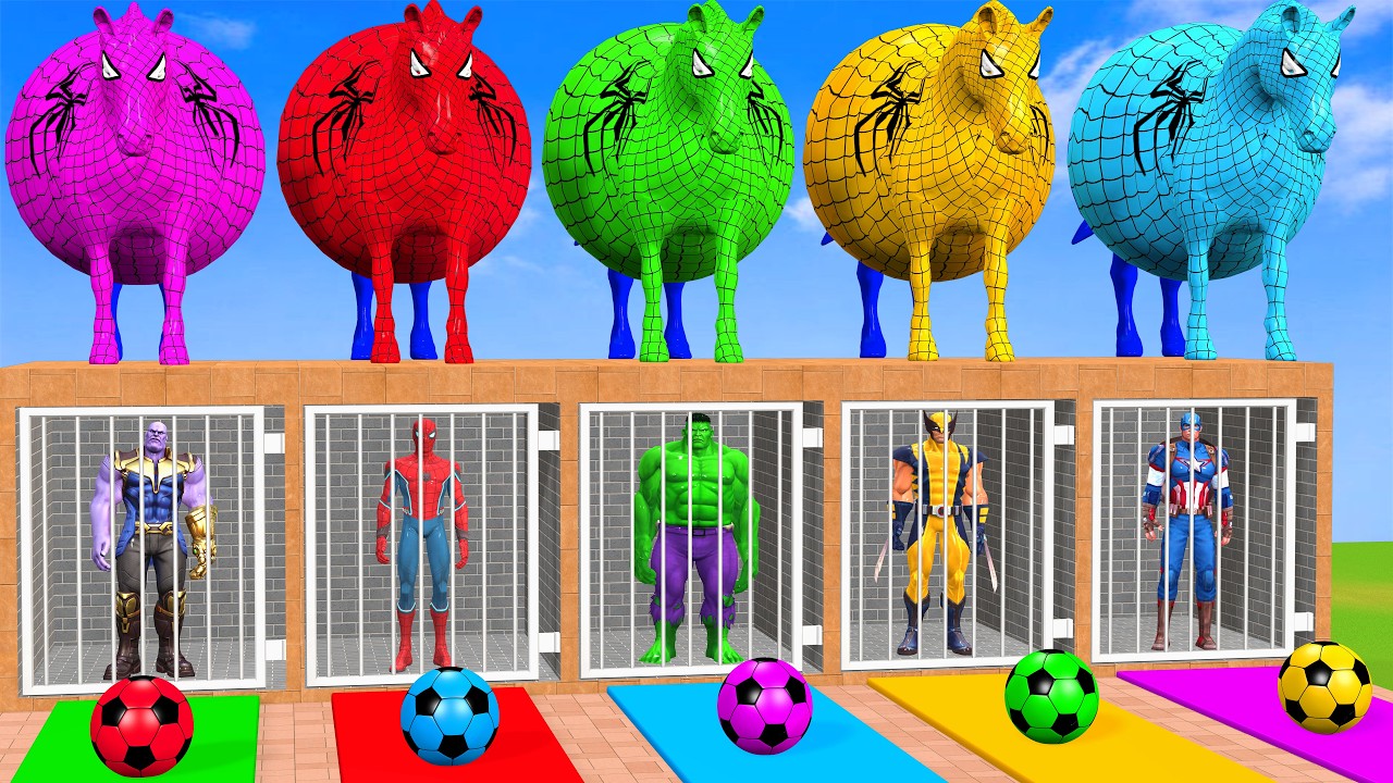 Long Slide Game with Cow Elephant Gorilla Hippopotamus Tiger 3d Animal Game Funny 3d Animals