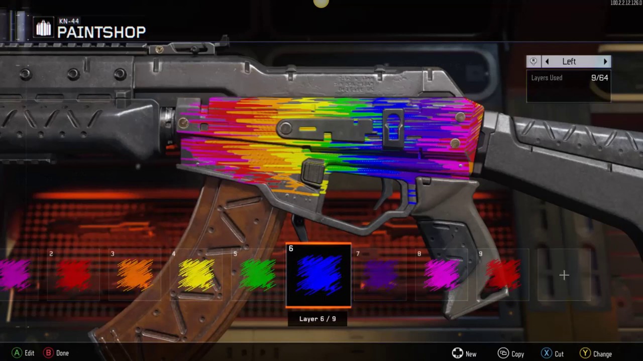 My First Custom Rainbow Gun Camo on BO3 Zombies